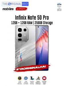 Infinix Note 50 Pro - 12GB RAM - 256GB Storage - PTA Approved - 12 Months Warranty - Racing Edition - The Original Bro Mobiles - TOB35